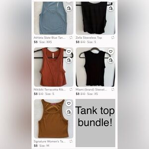 Tank tops: selling separately or 5 bundle!